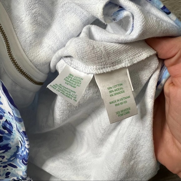 Lilly Pulitzer Leona Zip Up Jacket UPF 50+ sz Xs - Picture 5 of 6